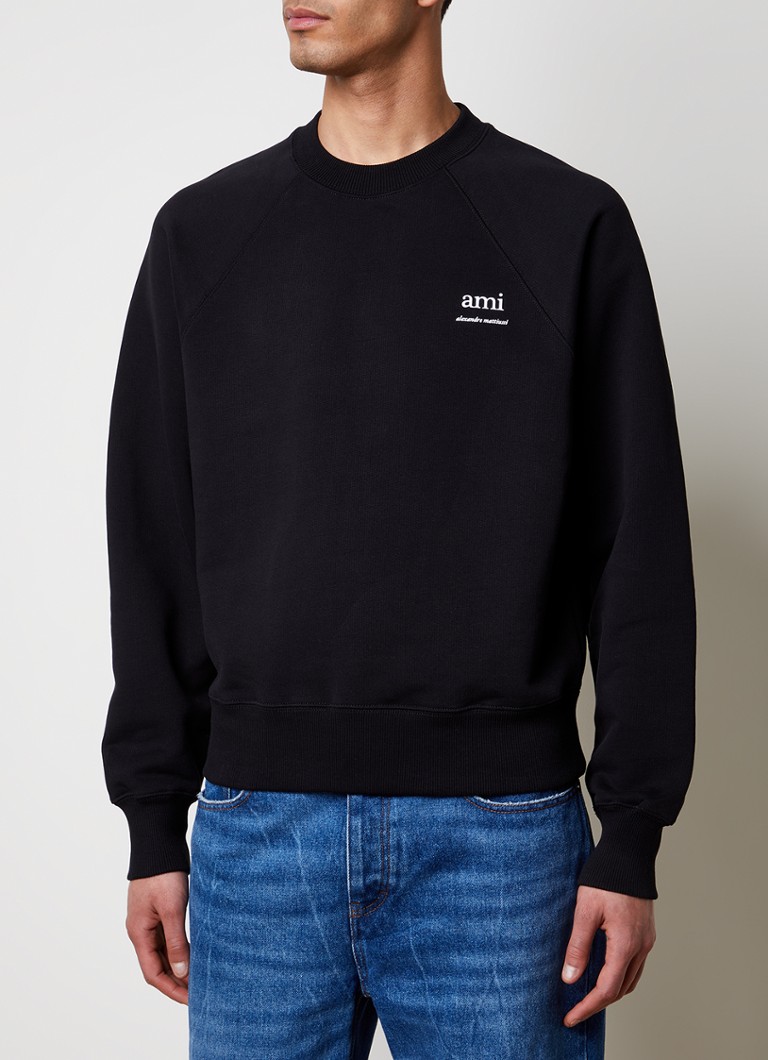 AMI Paris organic cotton sweater with logo