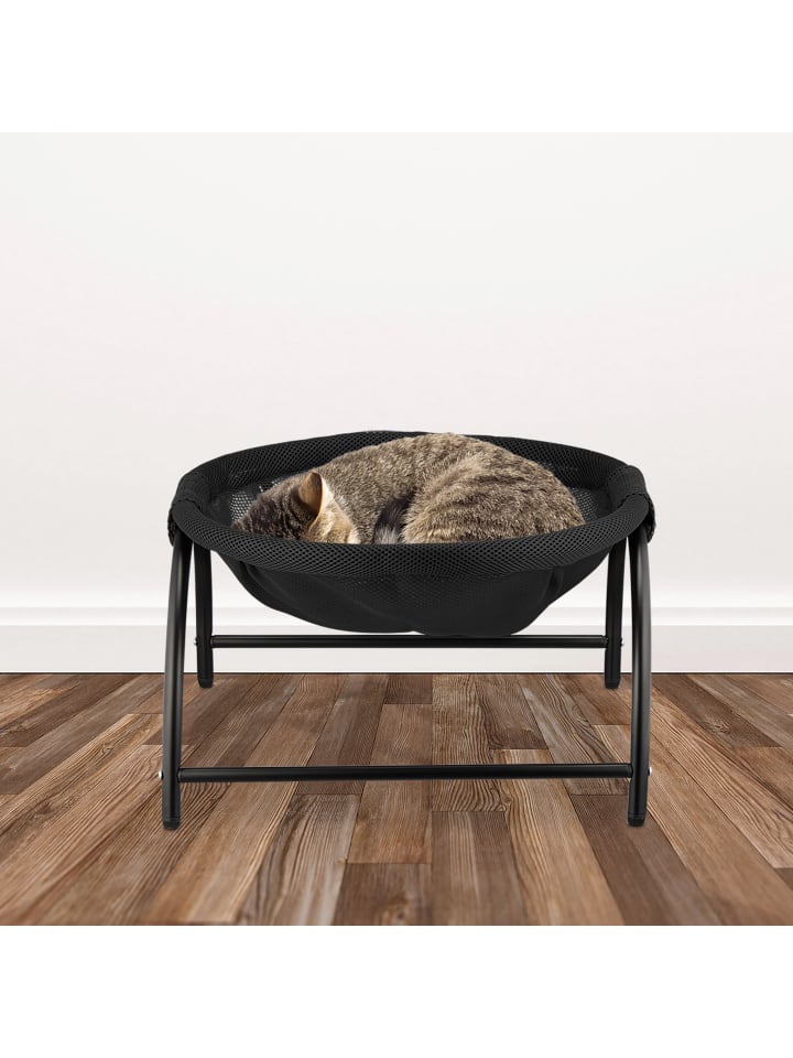 relaxdays Katzenhängematte in Schwarz günstig kaufen onesize