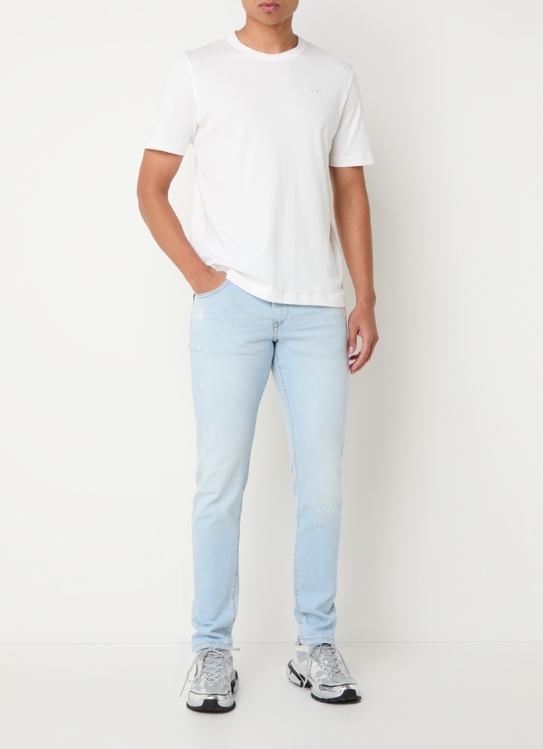 Diesel 2019 D-Strukt slim fit jeans with light wash