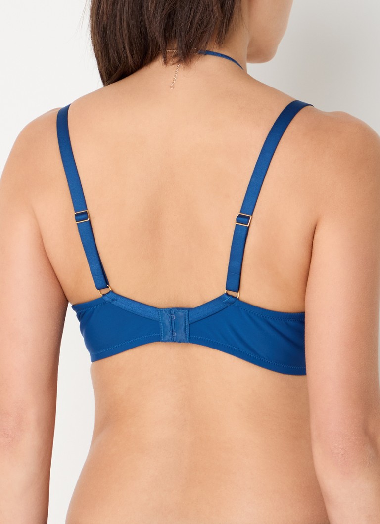 Aubade Sumptuous Waves padded plunge bra with mesh overlay