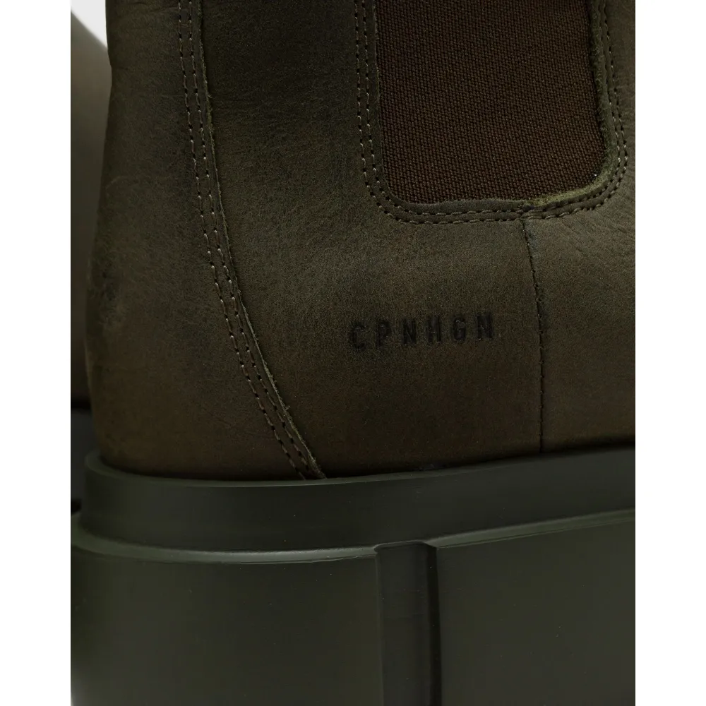 Copenhagen Studios Waxed Nabuc CPH570-KHAKI / grün
