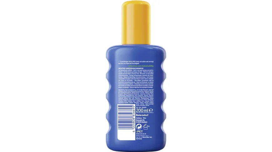 NIVEA SUN Spray Schutz Pflege LF50+ 200 ml