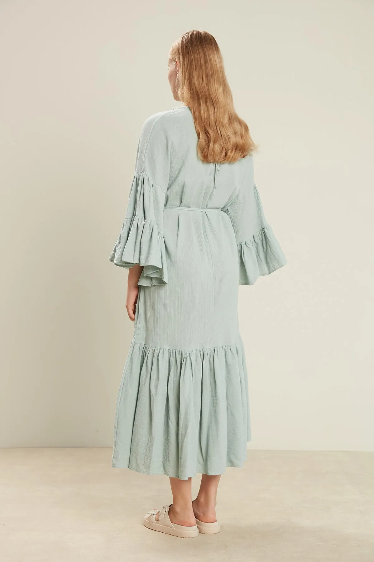 Manuka  BODENKLEID AUS BAUMWOLLE CRINKLE MINZE