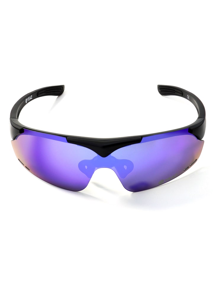 YEAZ SUNUP Set Magnet-Sport-Sonnenbrille in mattschwarz günstig kaufen onesize