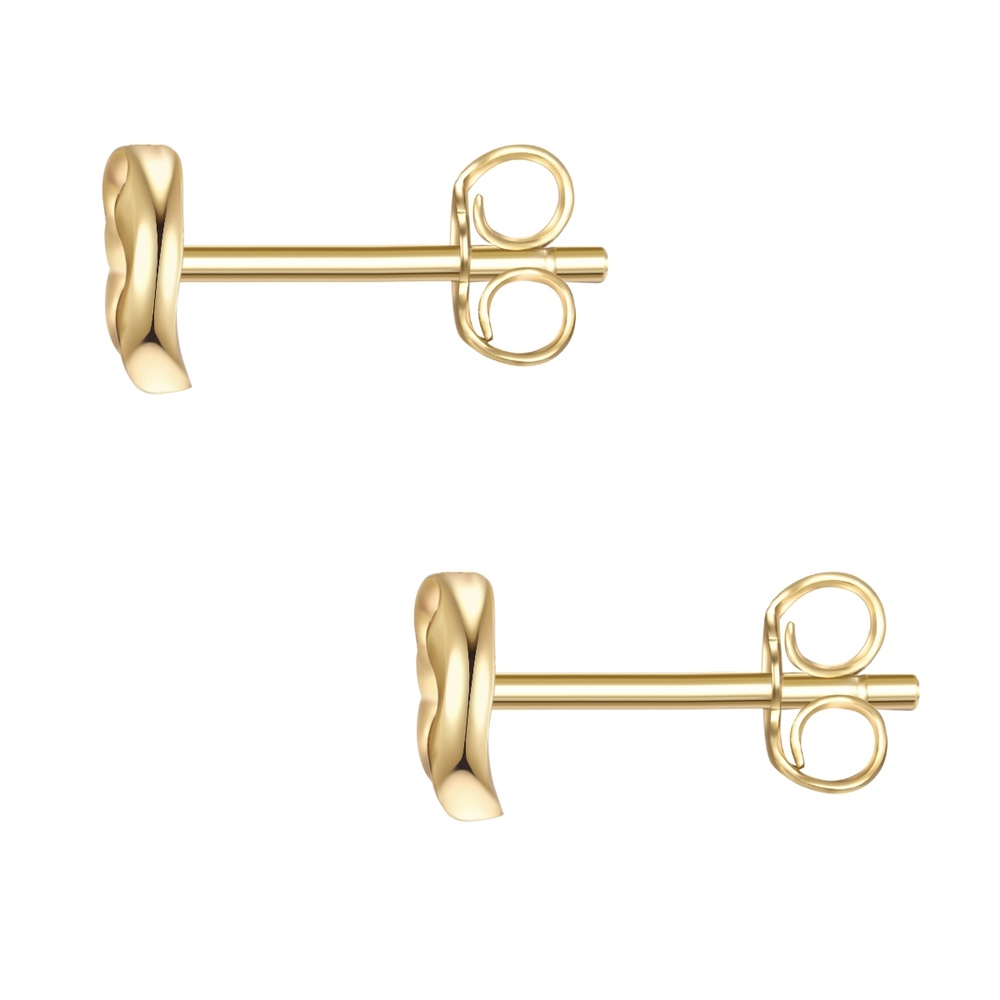 Glanzstücke München Puces d'oreilles en argent Cercle Argent sterling en Or jaune Boucles d'oreilles