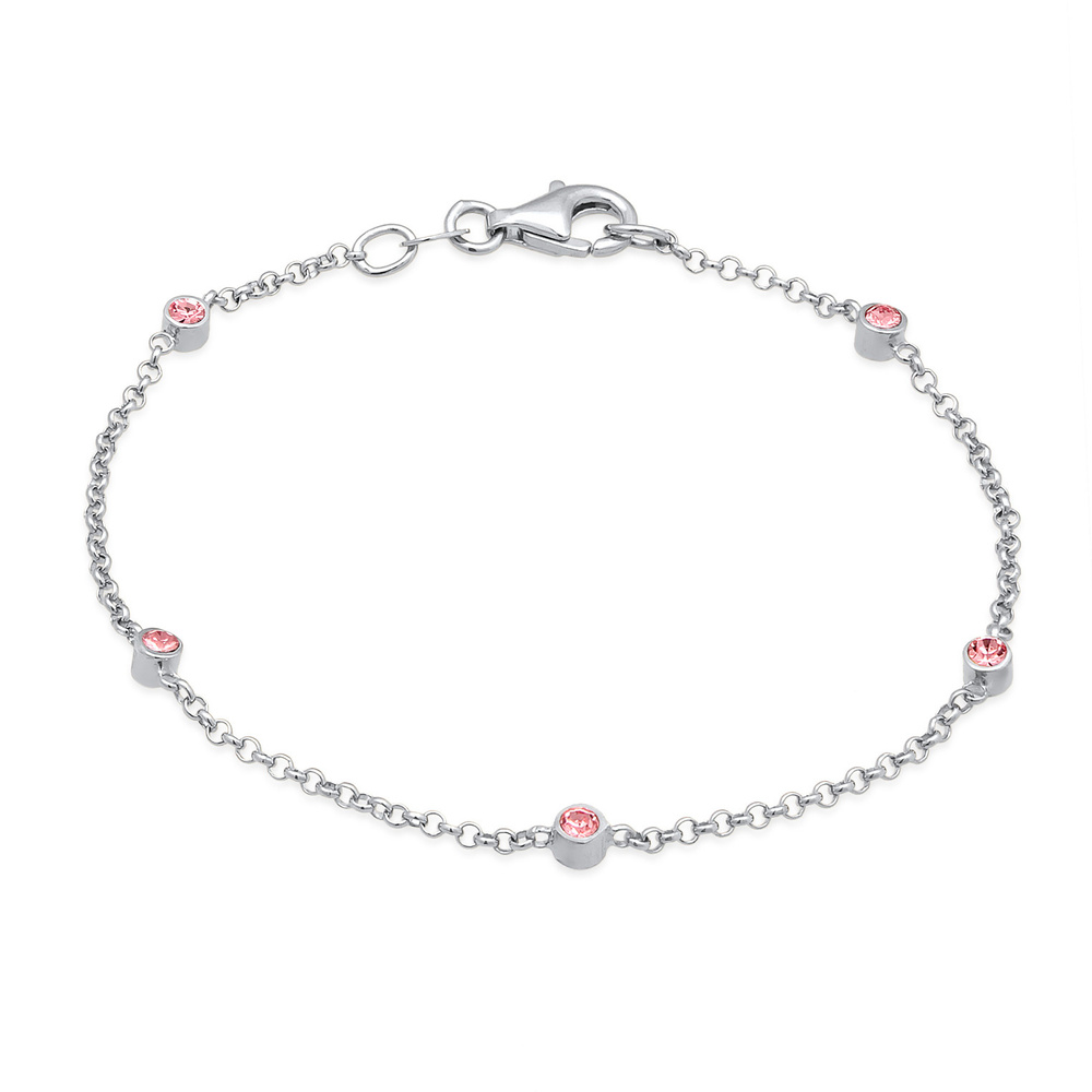 Elli Elli Bracelet Femmes Basic Filigrane Combinable avec cristaux en argent sterling  Bracelet