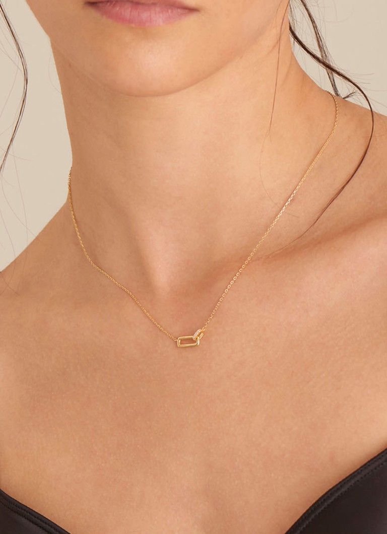 Ania Haie Glam Interlock necklace gold plated