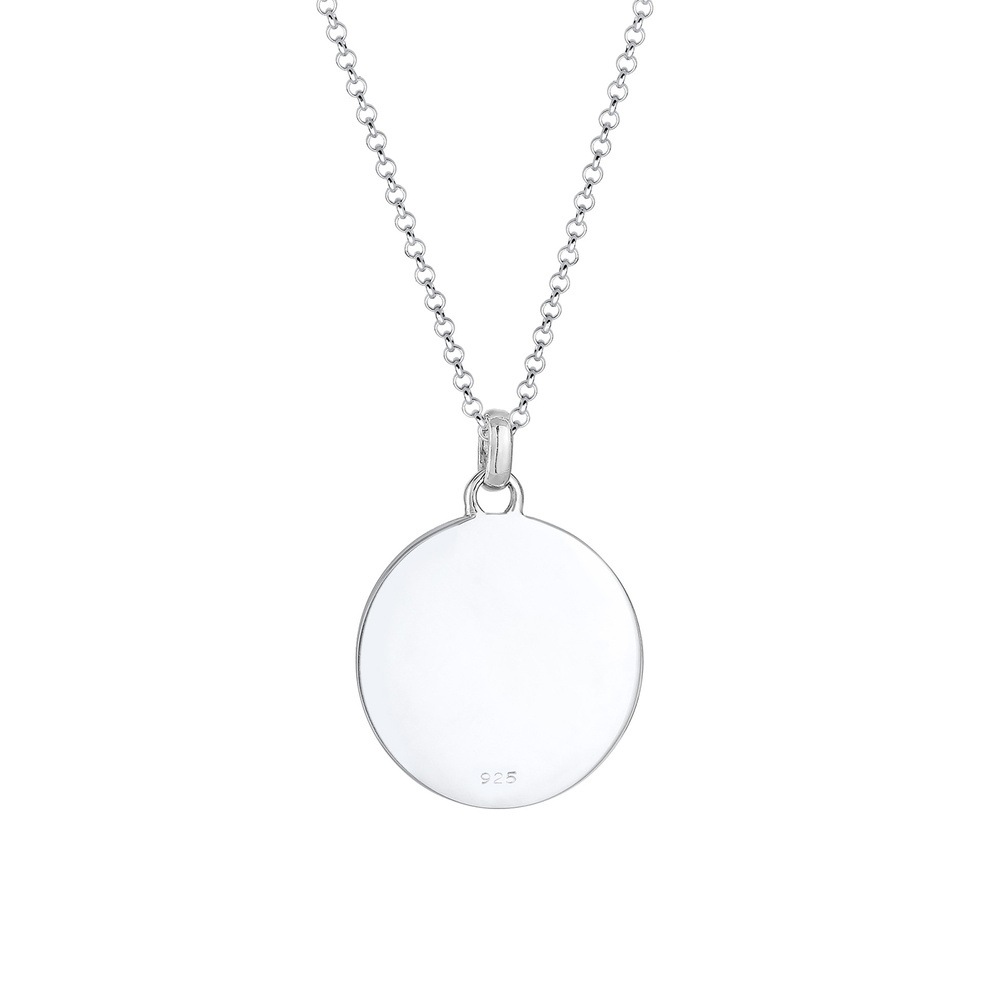 Elli Elli Collier Plaquettaire Antique Boho Festival Collier Femme  (925/1000) Argent collier