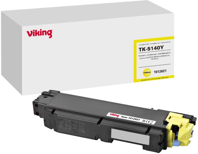 Viking TK-5140Y Kompatibel Kyocera Tonerkartusche Gelb
