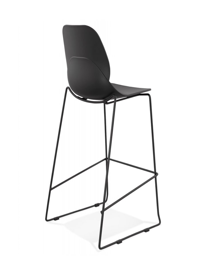 KADIMA DESIGN Barhocker Metall Kunststoff | Schwarz | Sitzhöhe 75 cm in Schwarz günstig kaufen onesize