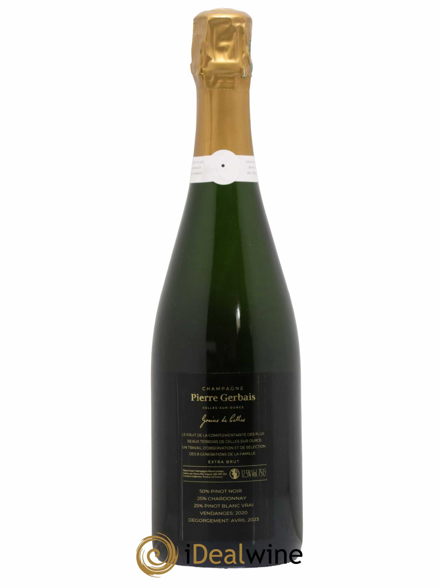 Champagne Grains de Celles Pierre Gerbais  - Lot de 1 Bouteille