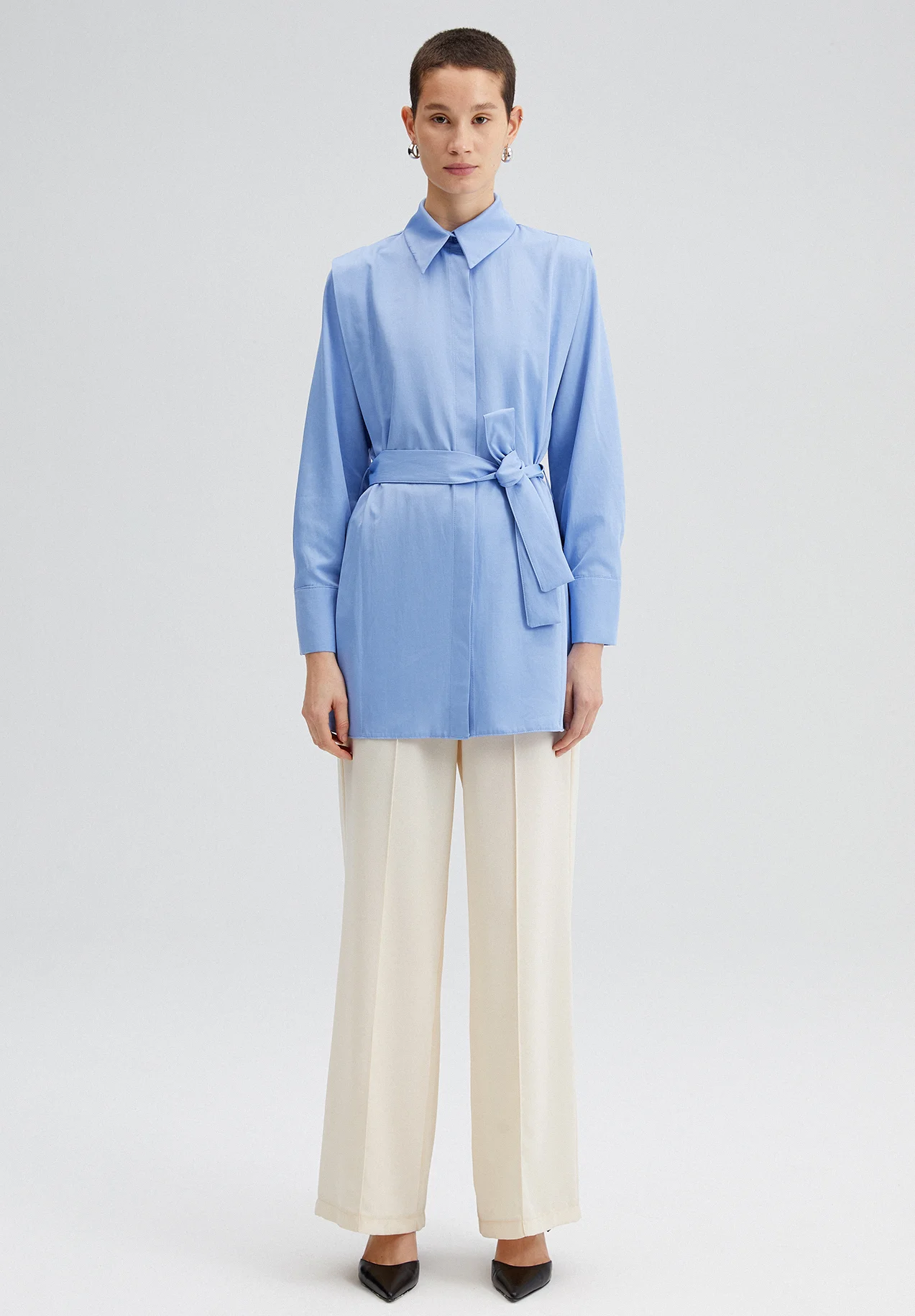 Touché Privé BELTED POPLIN - Camisa