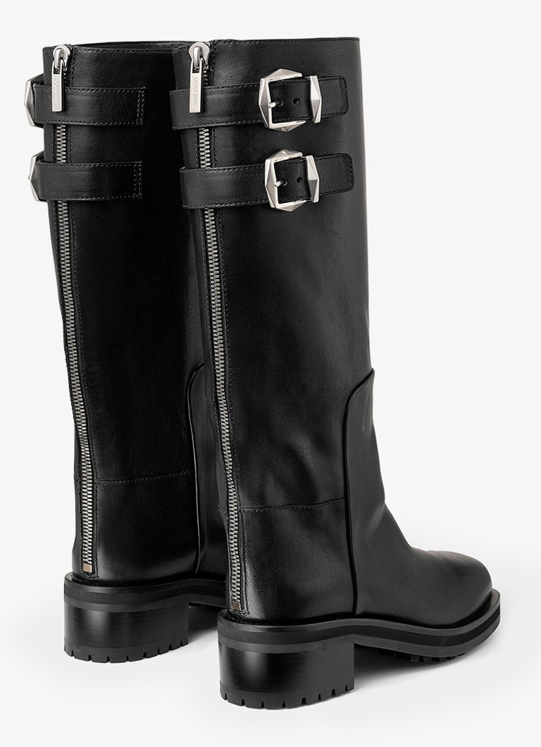 Stivali sopra il ginocchio in pelle di vitello Jimmy Choo Brooklyn KB 50