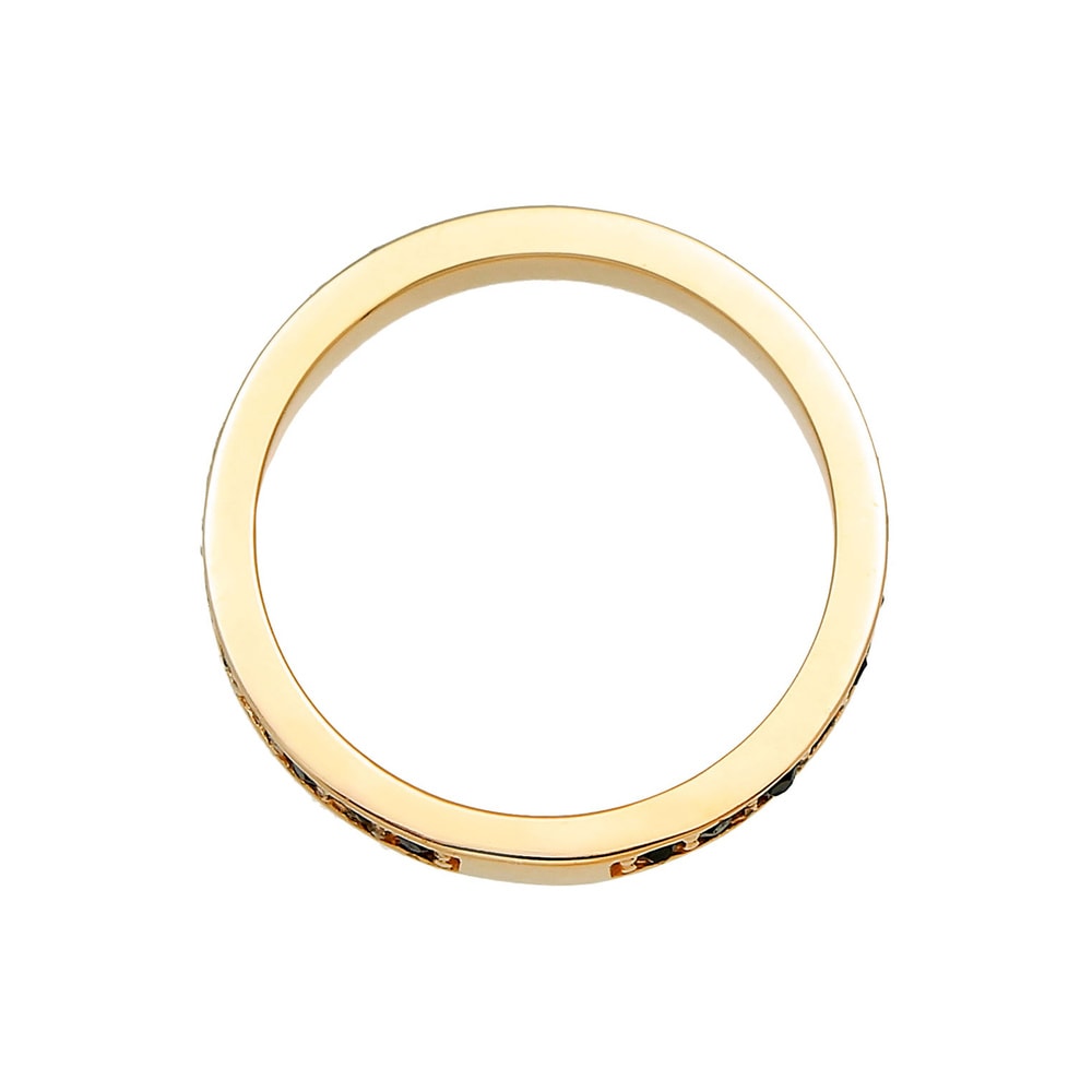 Elli Elli Bague Femmes bande Memoire avec cristaux en argent sterling 925 Bague