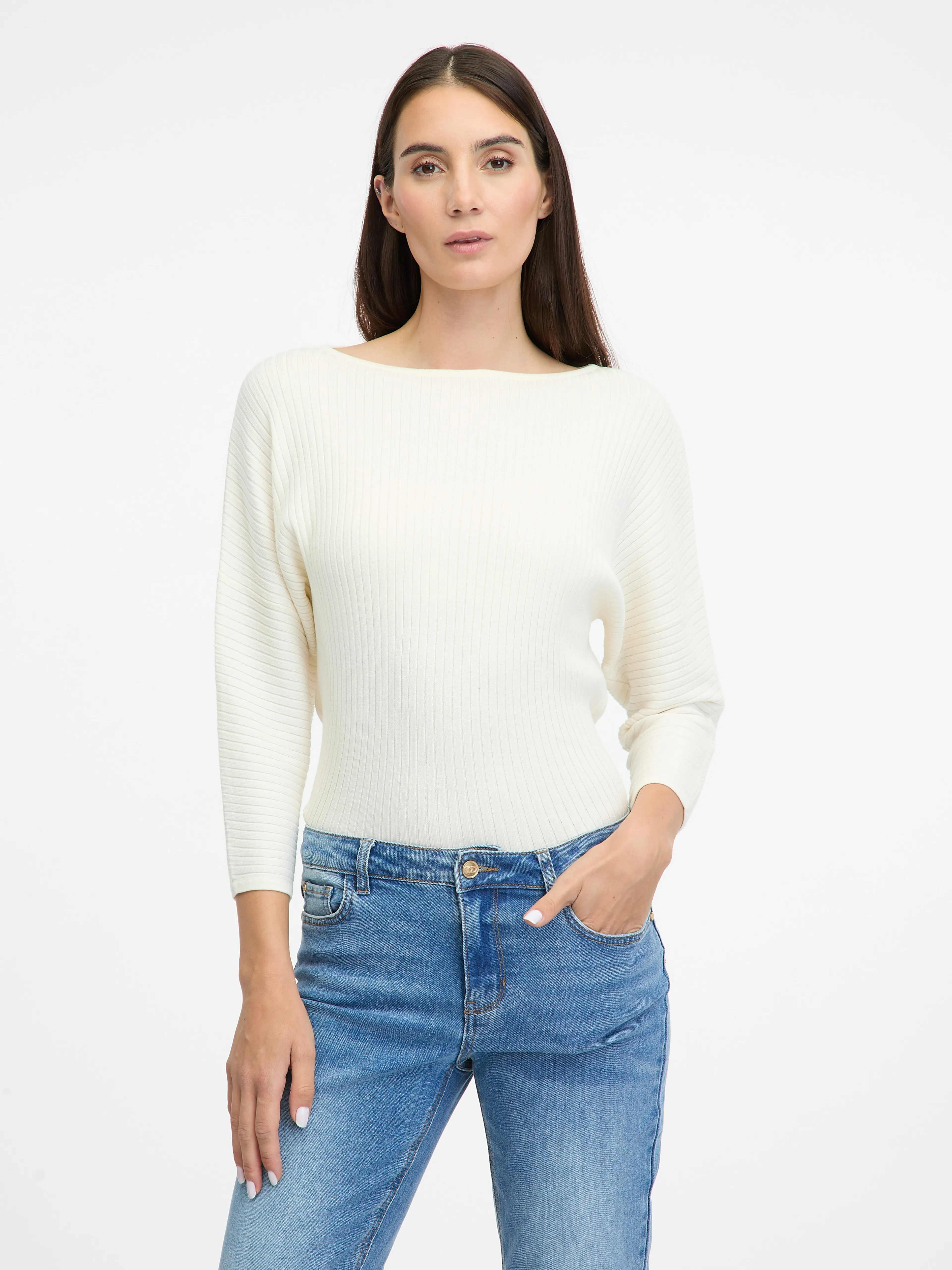 Cremefarbener Damenpullover ORSAY