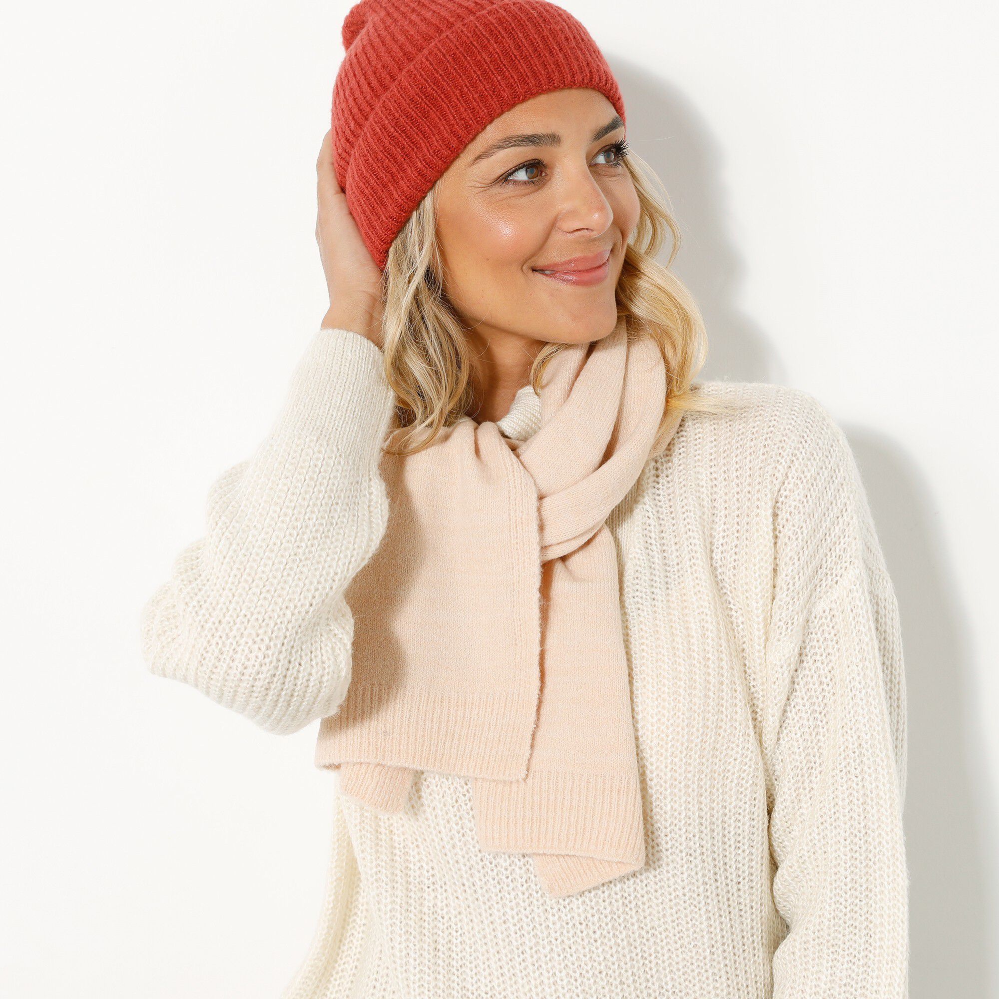 Bonnet en maille, uni