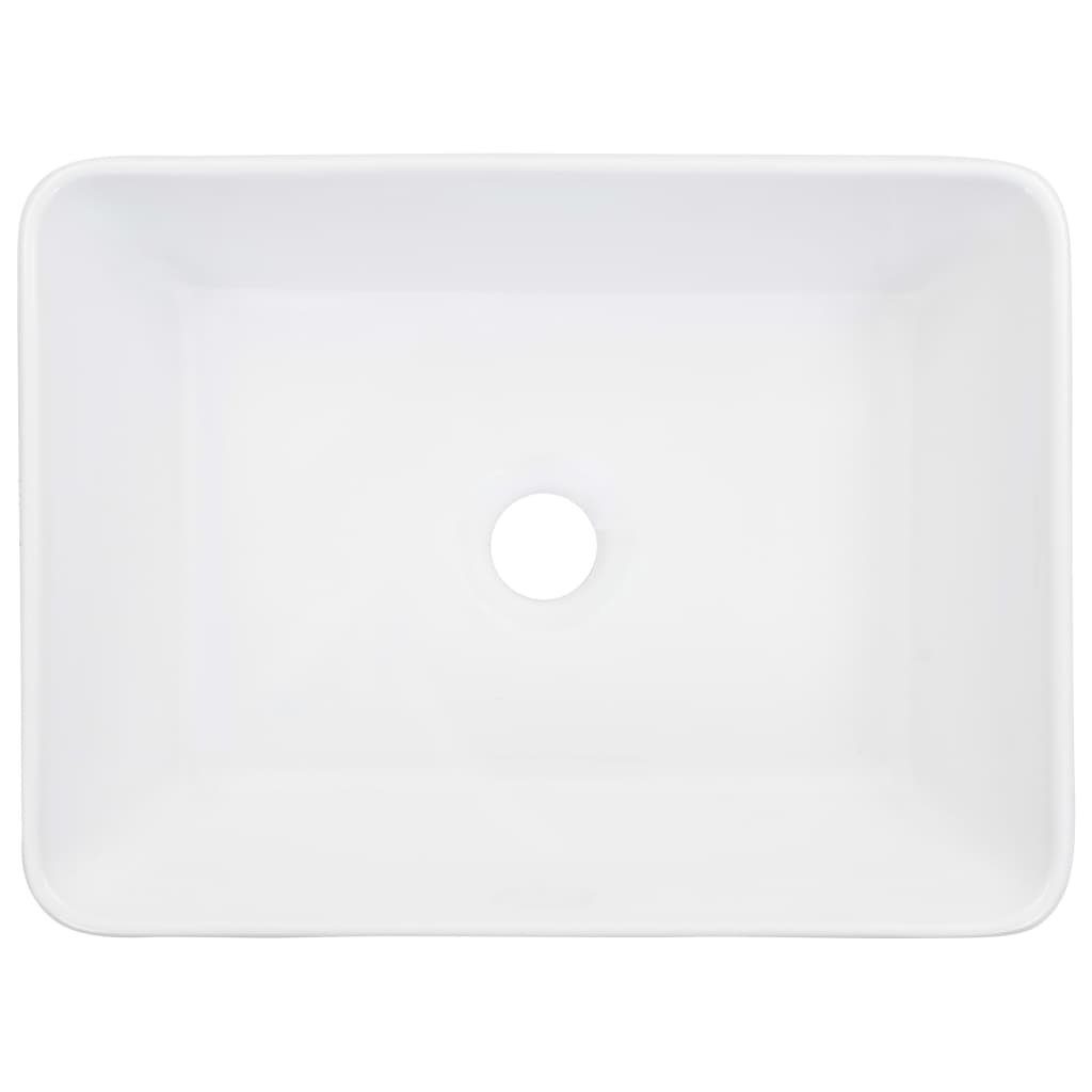 vidaXL Waschbecken Waschbecken 40 x 30 x 13 cm Keramik Weiß