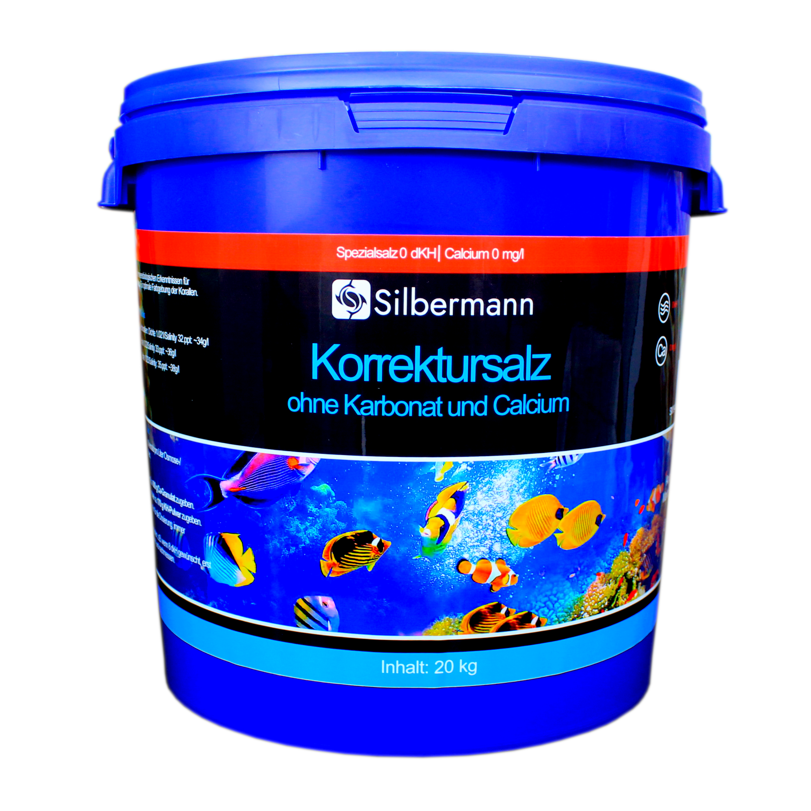 Silbermann Meersalz Silbermann Korrektursalz ohne Karbonat und Calcium - 20 kg