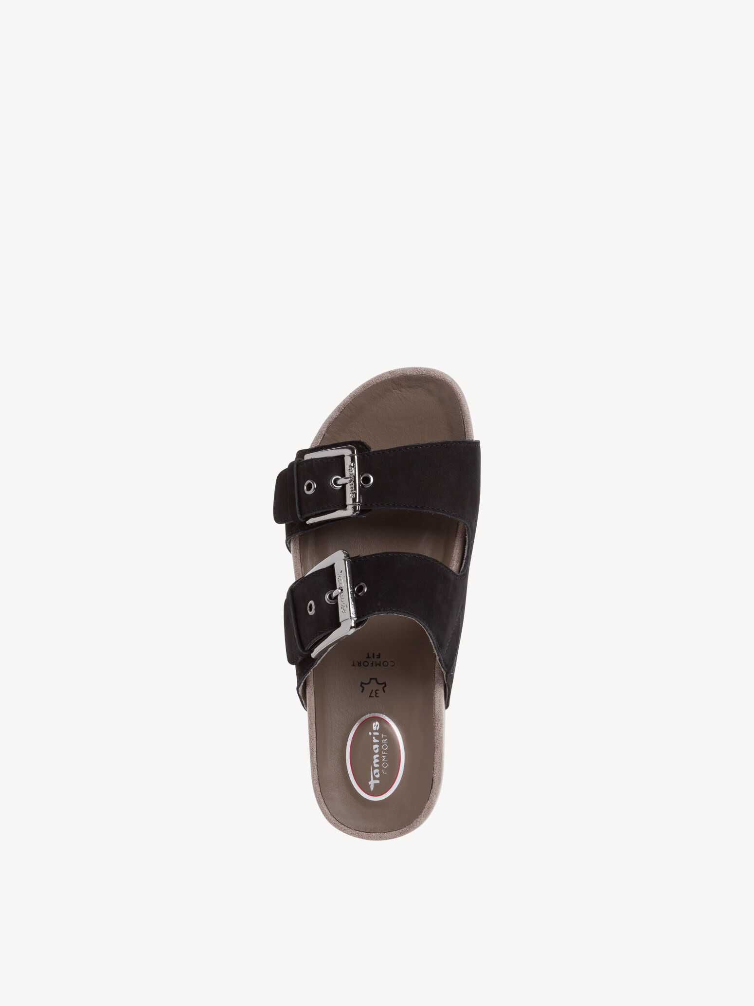 Mule en cuir - noir