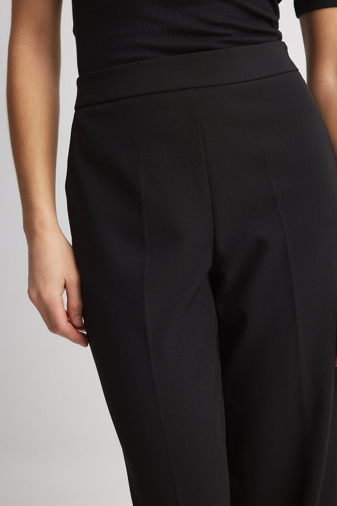 Gerade Jeans mit hoher Taille