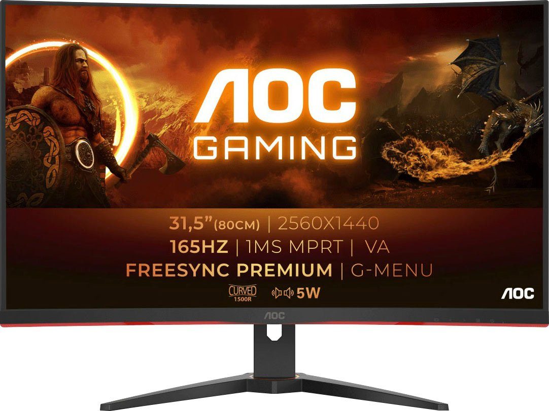 AOC CQ32G2SE/BK Curved-Gaming-Monitor (80 cm/31,5 