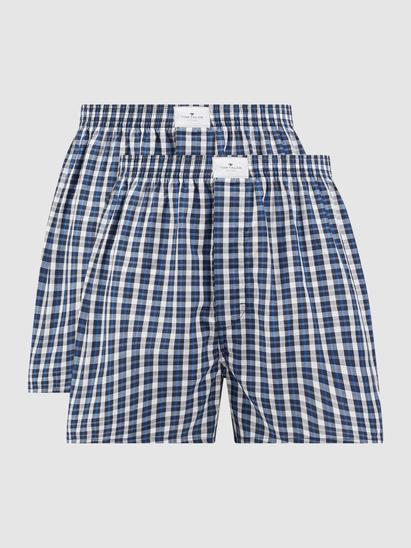 Boxershorts aus Baumwolle im 2er-Pack in royalblau