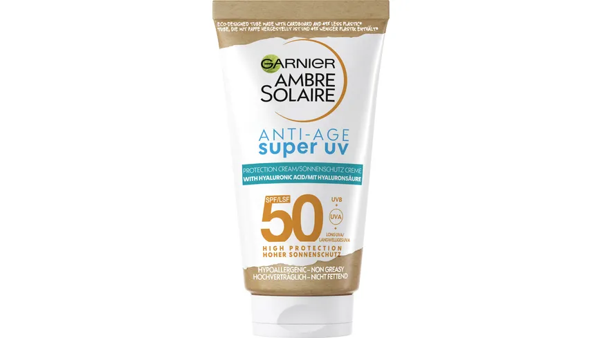 Garnier Ambre Solaire Anti-Age Sonnenschutz-Milch LSF50+ 50 ml