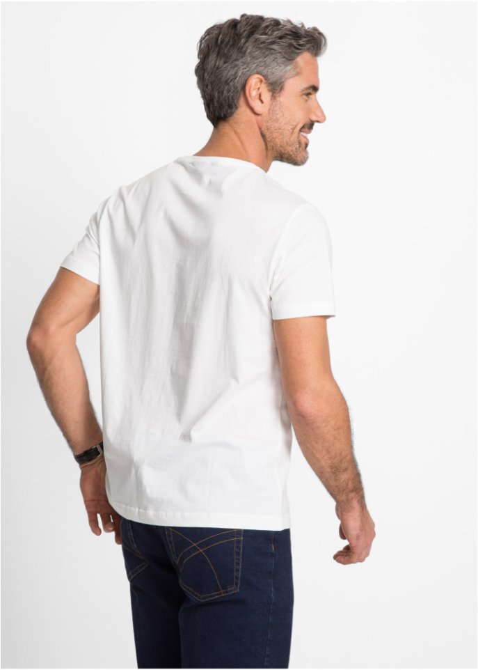 T-Shirt mit V-Ausschnitt (3er Pack)
