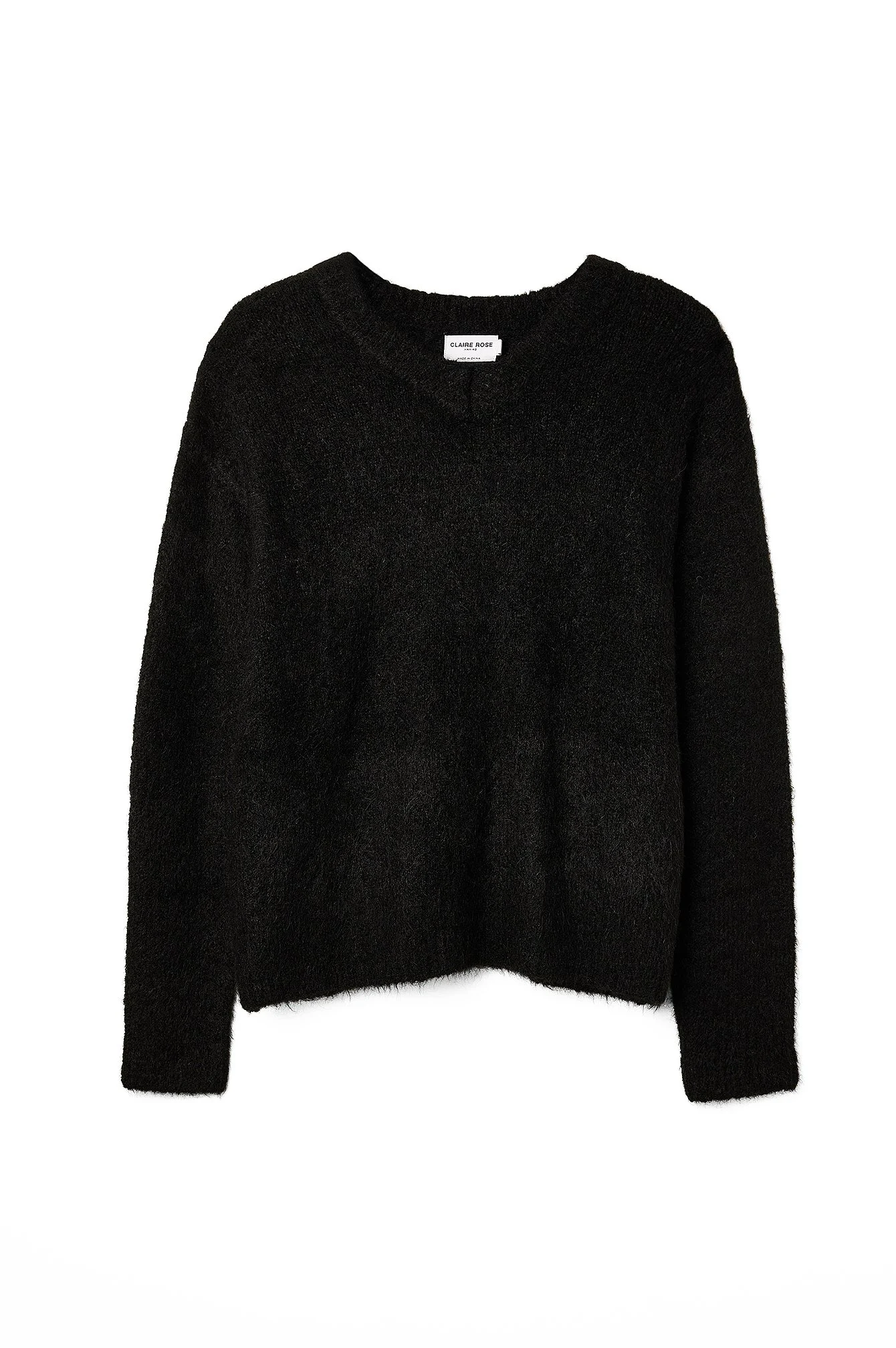 Pullover mit V-Ausschnitt aus Wollmischung