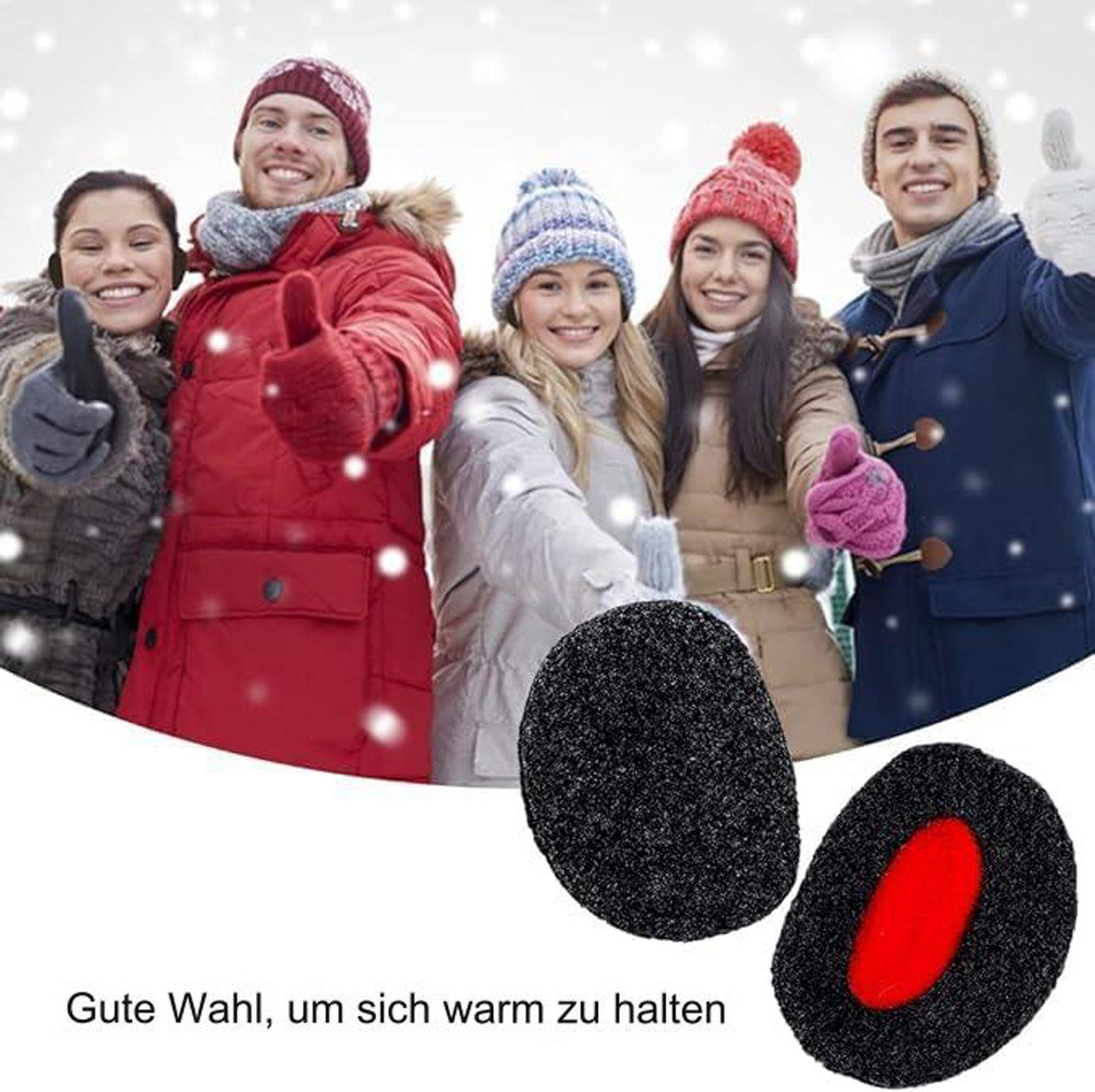 HOHEA H Ohrenwärmer Ohrenwärmer,Tragbare Ohrenschützer,Tragbare Ohrenschützer (1-St) Plüsch-Ohrenschützer Outdoor Winddichte Ohrenschützer