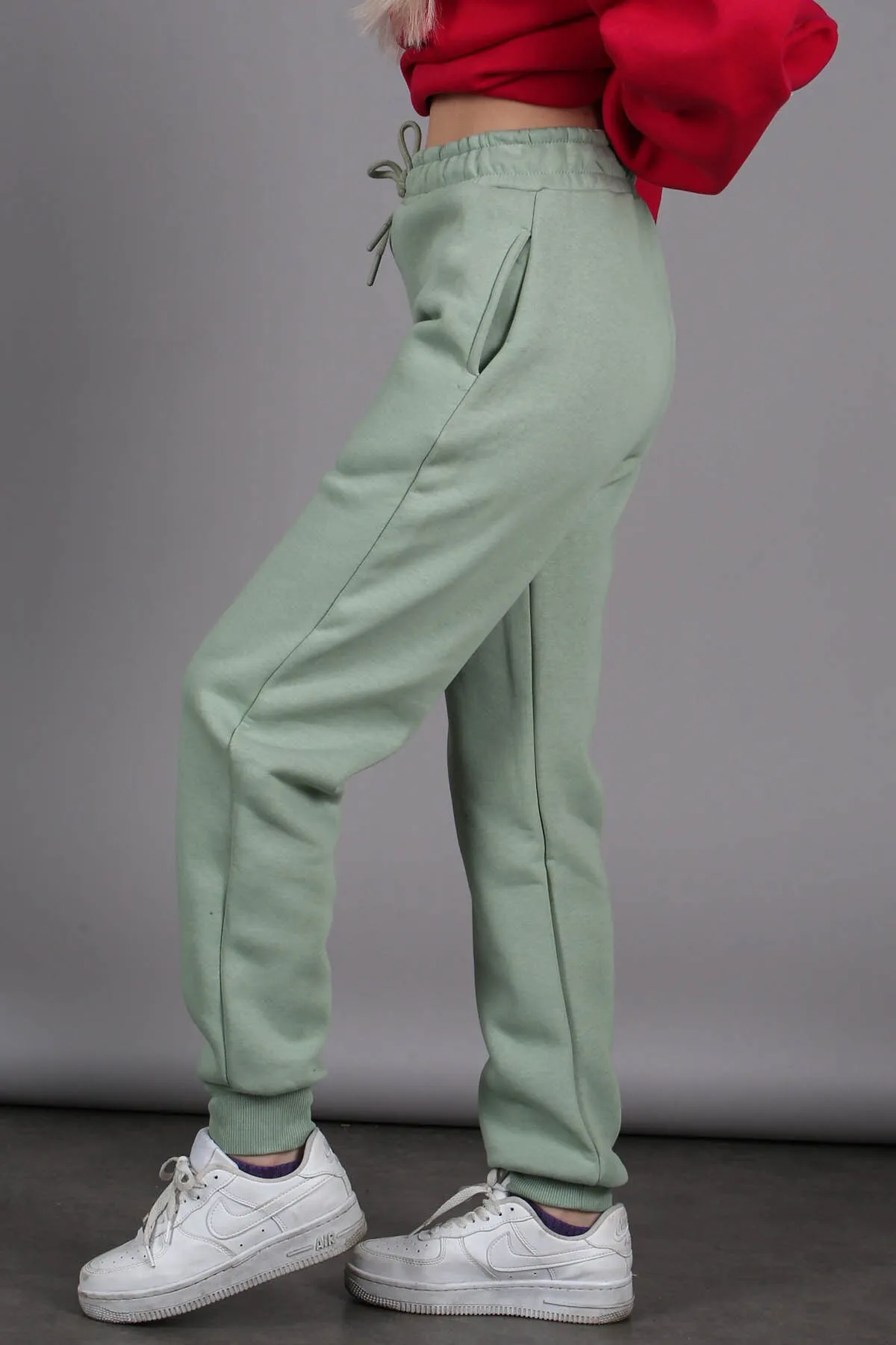 Madmext  Mintgrüne Damen-Jogginghose mit elastischem Bund Mg1568