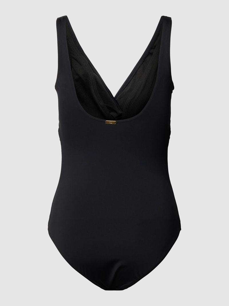 Badeanzug mit herausnehmbaren Cups in schwarz