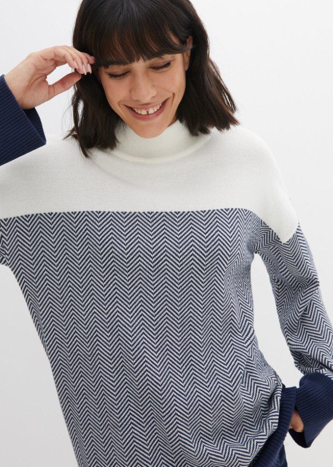 Lockerer Strick-Pullover