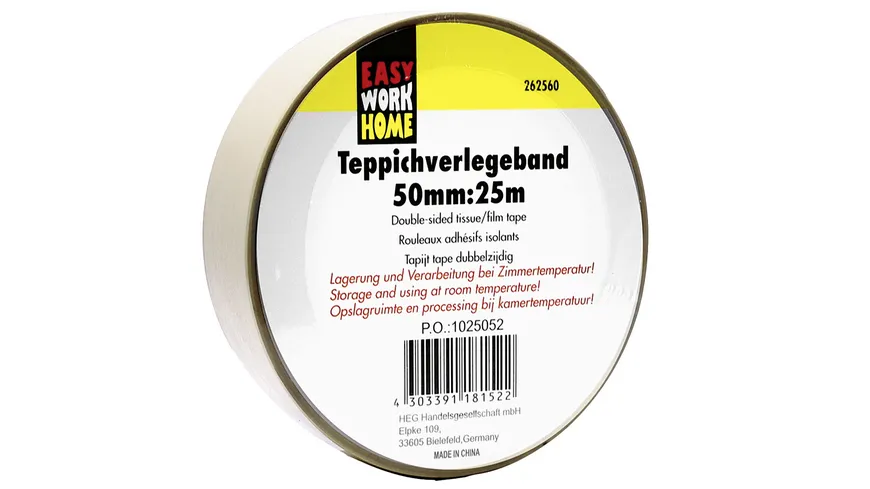 EASY WORK Doppelseitiges Klebeband 25m 25 m