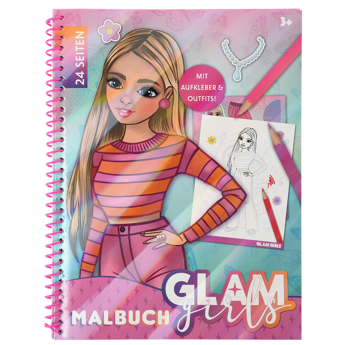 Glam Girls Malbuch mit 24 Seiten