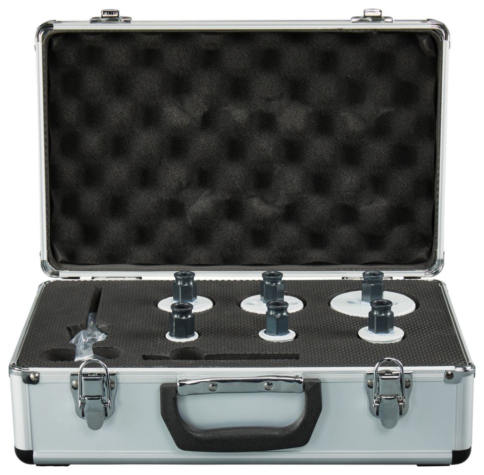„Makita“ priedai E-14261 skylių pjūklų rinkinys, 8 dalys, 22 - 25 - 32 - 44 - 51 - 68 mm, medienai / metalui / akmeniui, „Ezychange“ dėkle.