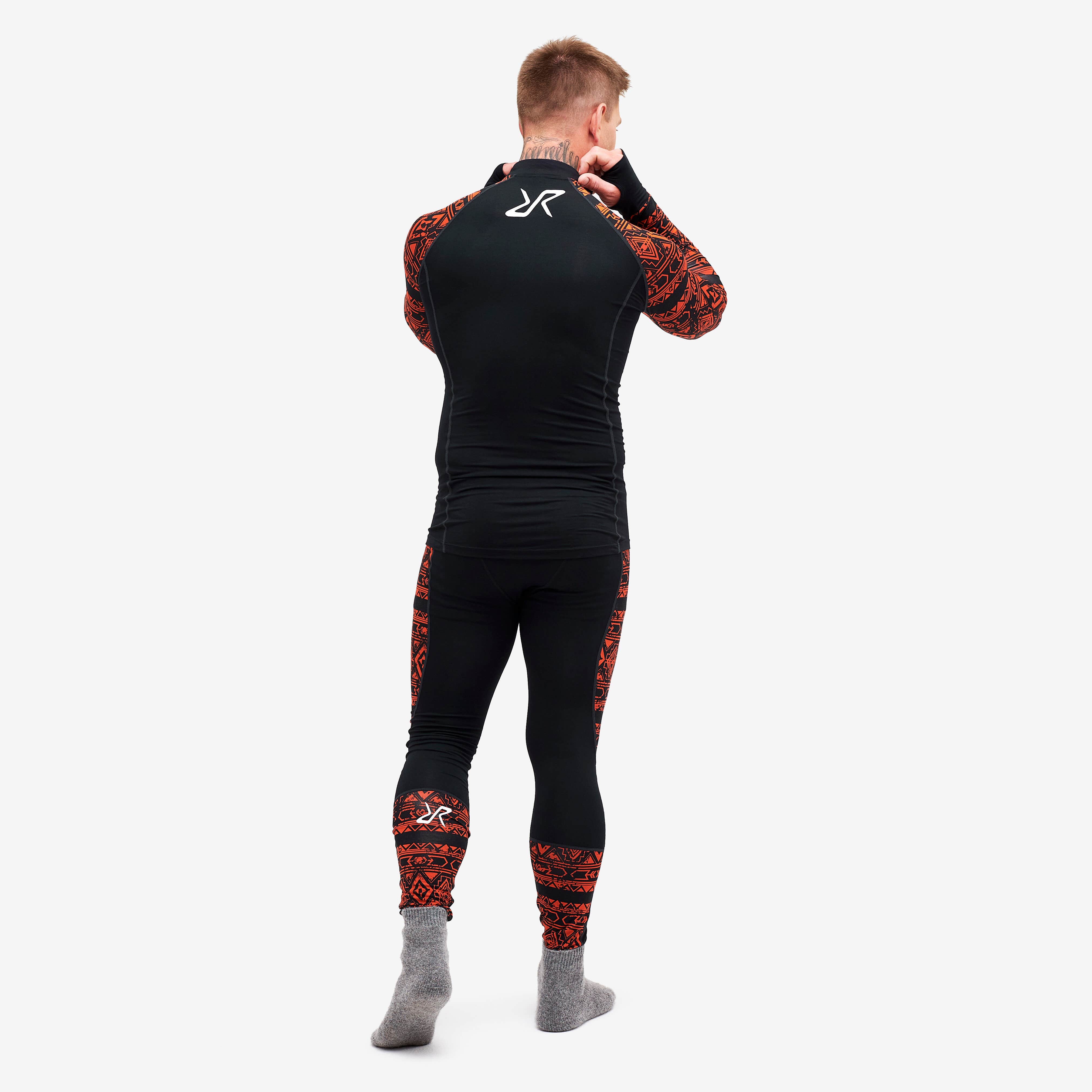 Bambooskin Base Layer Set Homme Autumn Aztec
