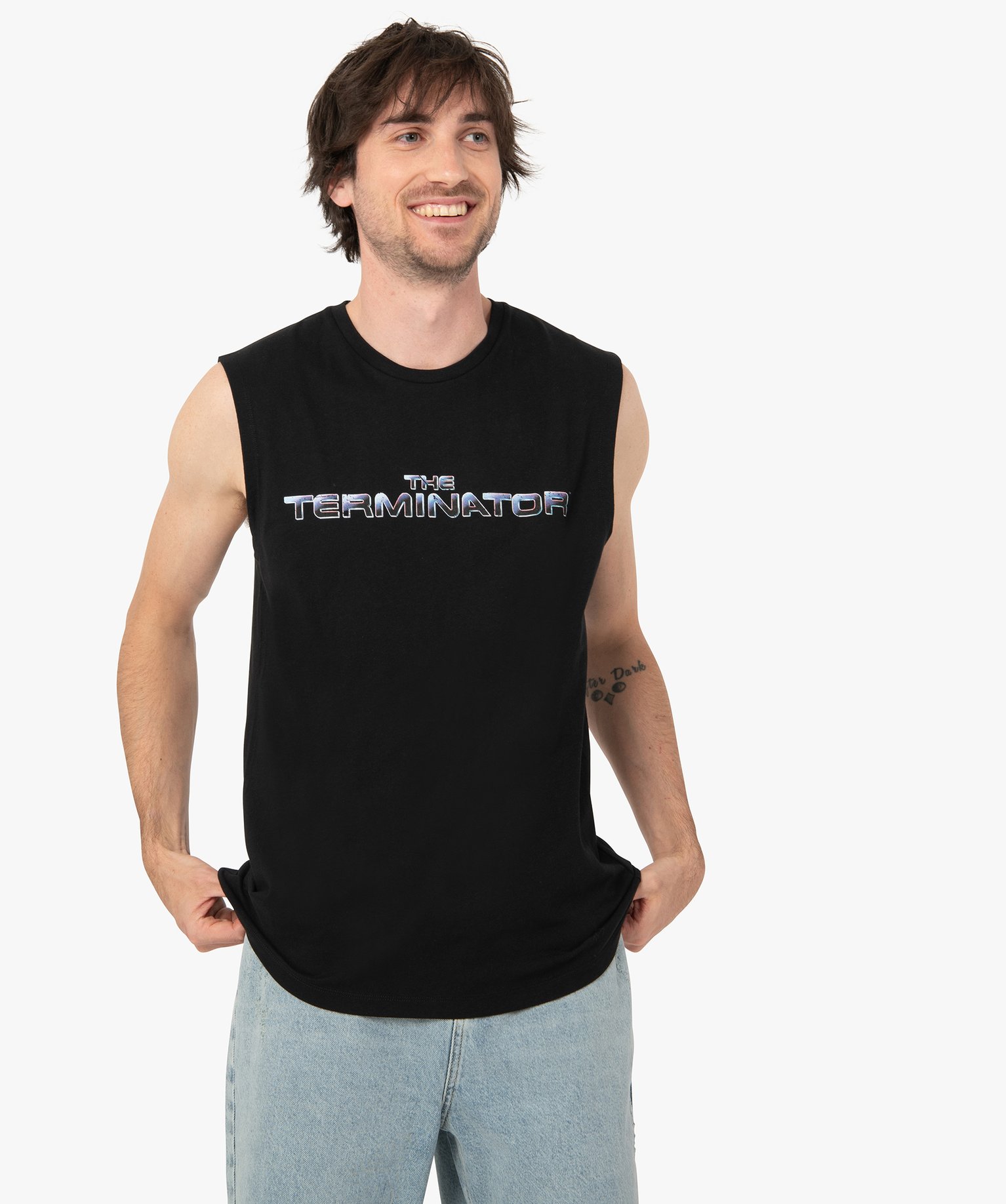 Débardeur homme imprimé - Terminator noir | GEMO