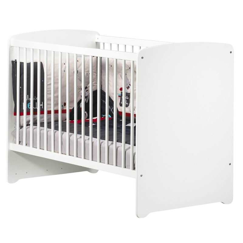 Lit bébé 120x60 Basic blanc