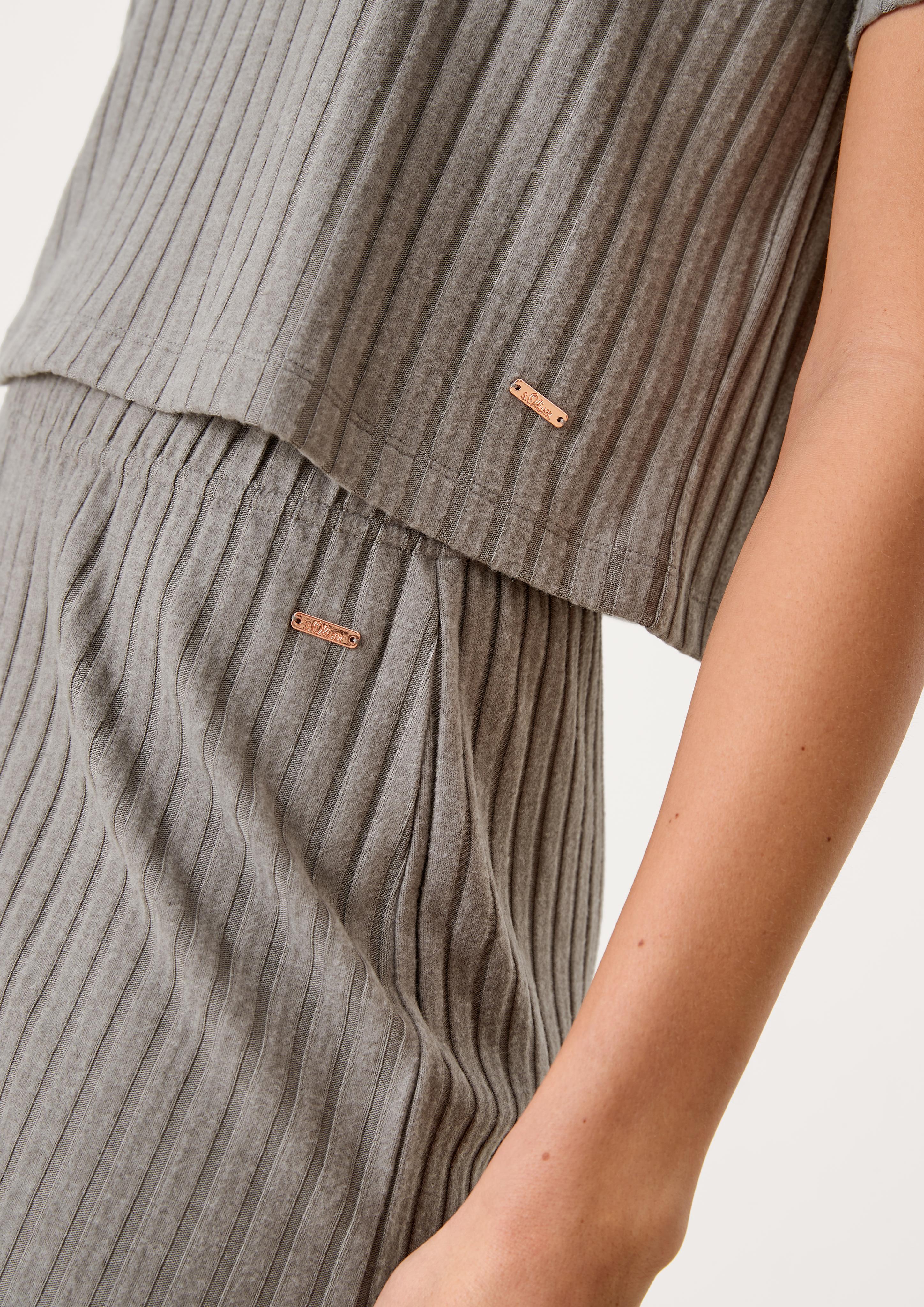 Shirt mit Rippstruktur  6006302-9100
