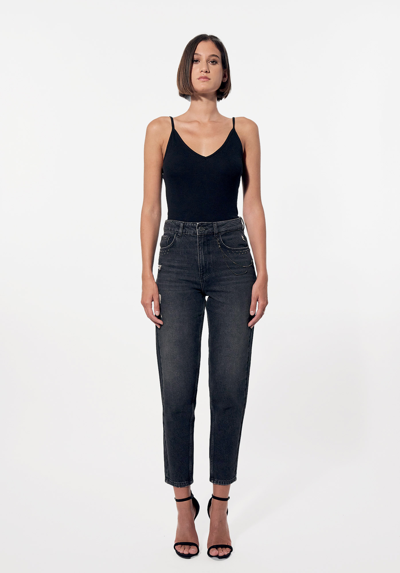 ELISA  Jean mom Femme