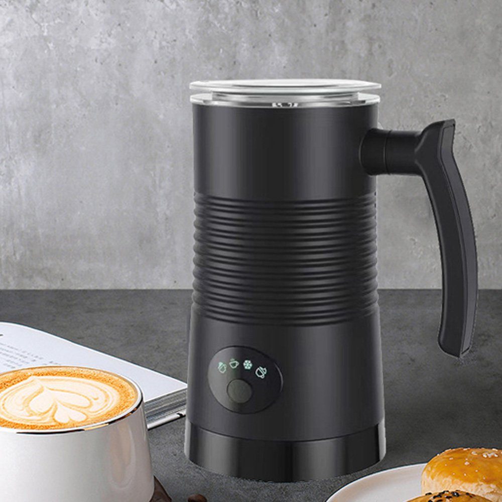 Tidyard Milchaufschäumer 4-in-1 Heiß-/Kaltschaumbereiter, Abnehmbare Antihaft-Innenseite, 400,00 W, 350 ml