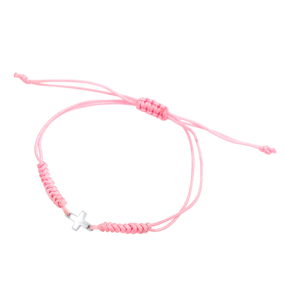 Elli Elli Bracelet Elli - Croix Pendentif Ludique Bracelet Enfants - (925/1000) Argent Bracelet