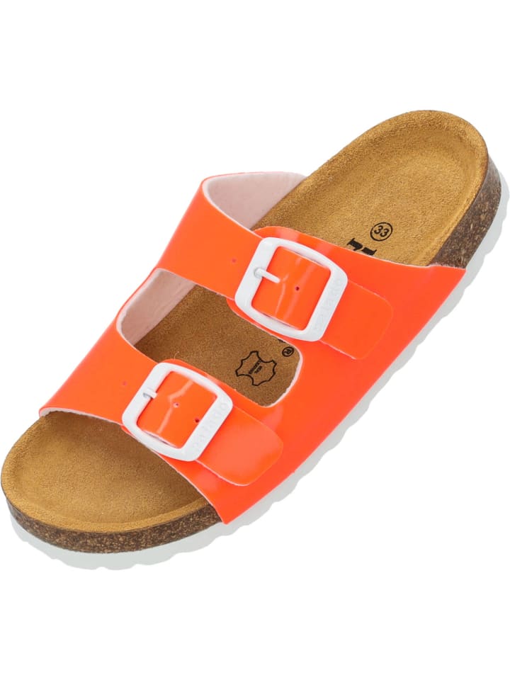palado Pantoletten in orange neon lack günstig kaufen 32