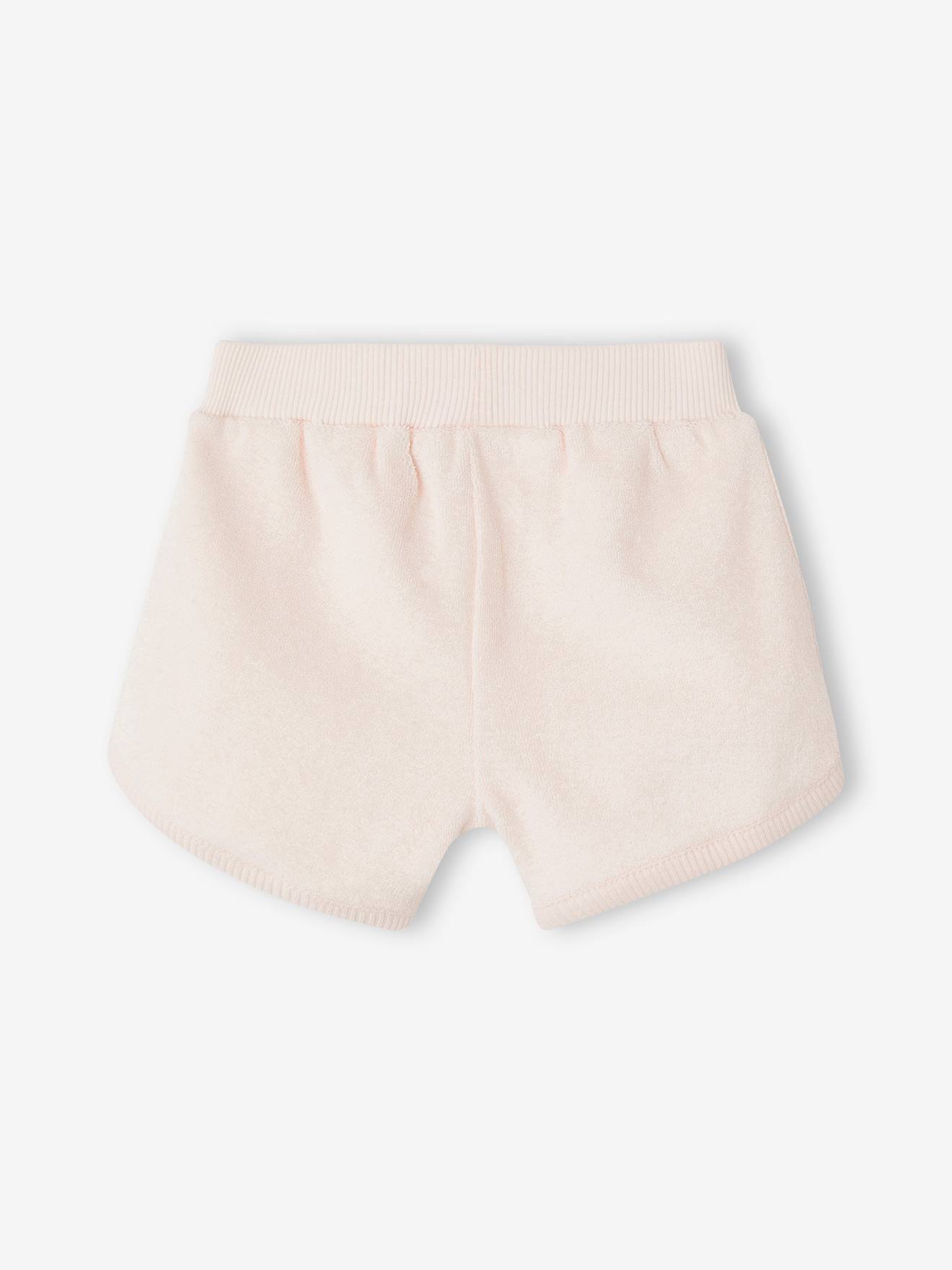 Vertbaudet 4er-Pack Baby Shorts aus Frottee Oeko-Tex - hellrosa