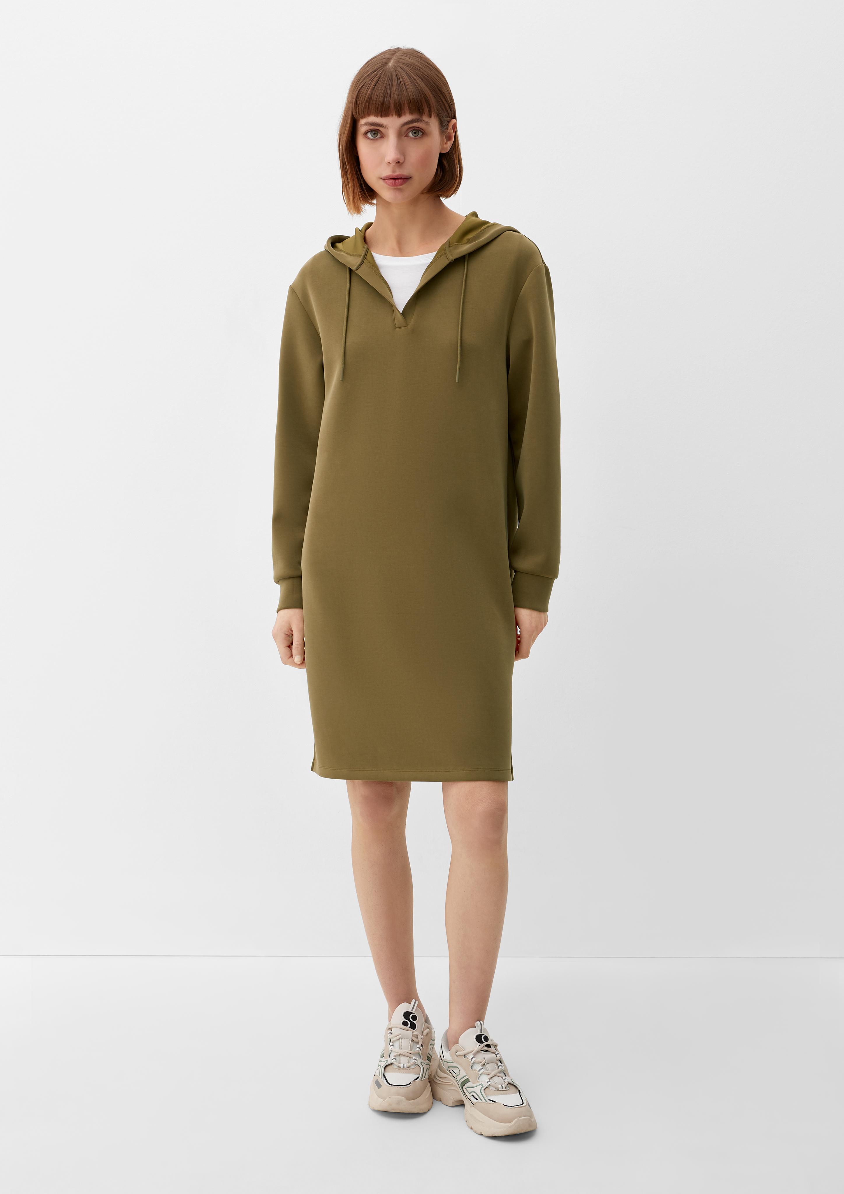 Langarmkleid mit Kapuze  2129784-7723