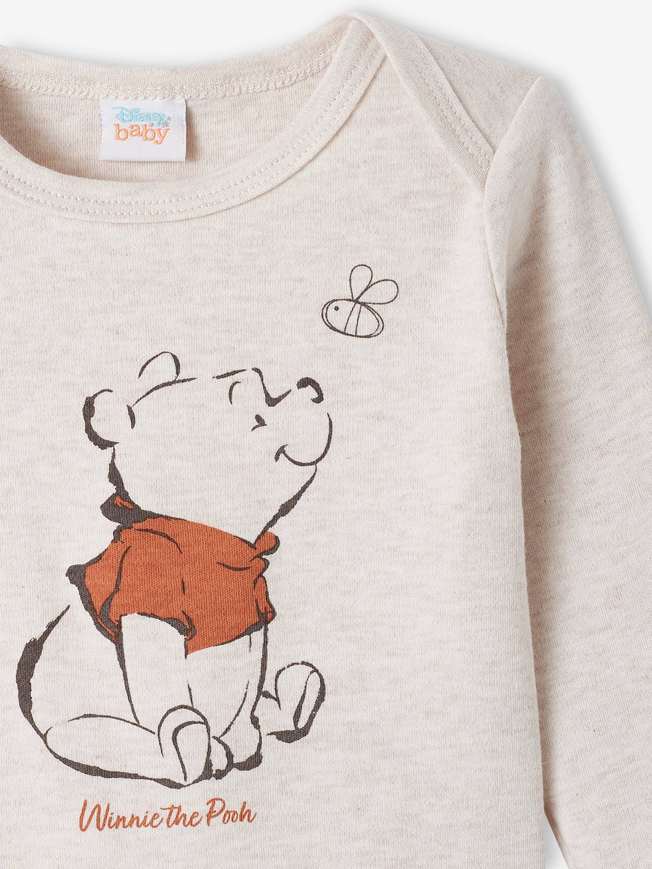 Lot de 2 bodies bébé garçon DS® Winnie l’ourson vanille + marron