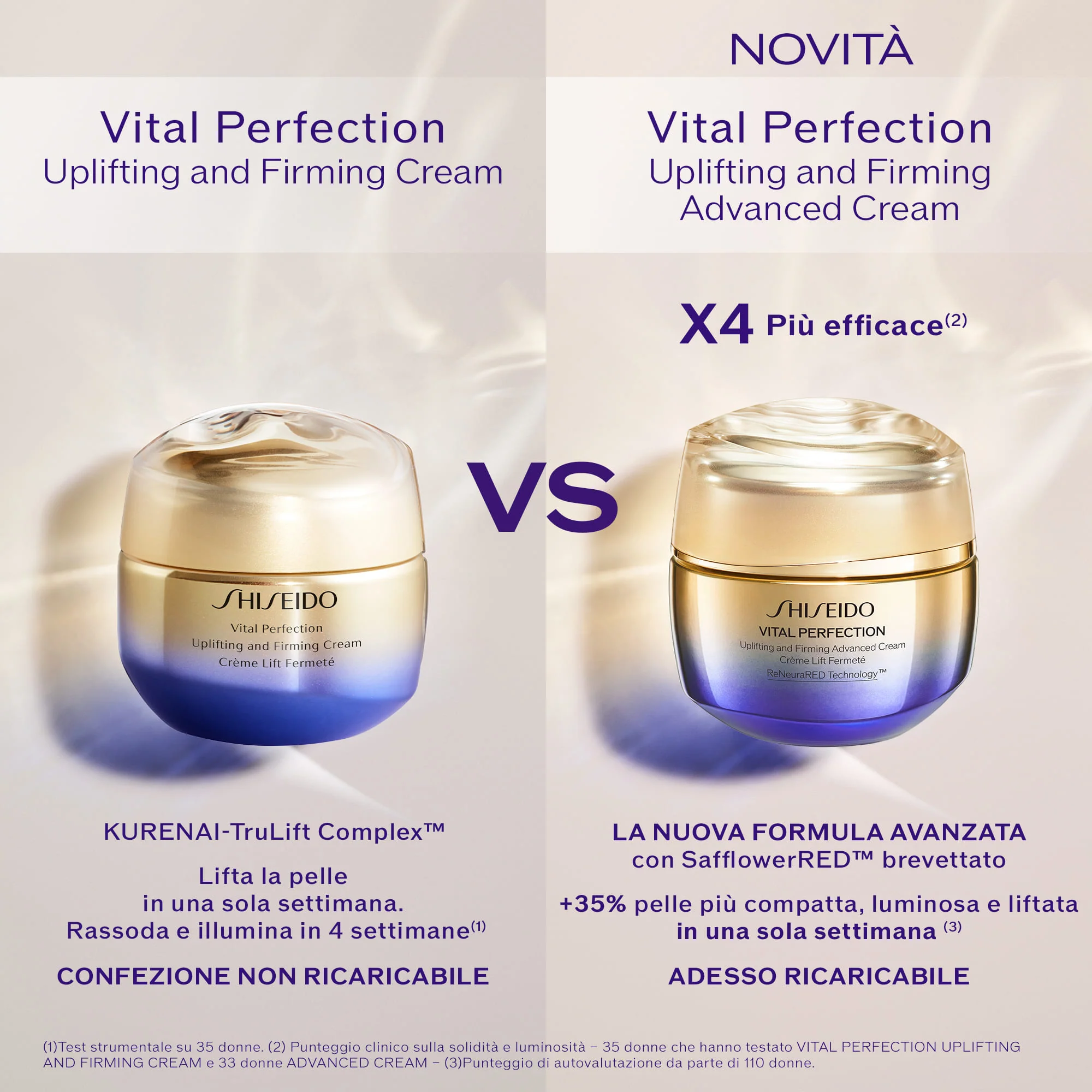 Vital Perfection Uplifting and Firming Advanced Cream -täyttöpakkaus - Tratt. lifting 24 ours, Tratt.viso 24 ours antirughe