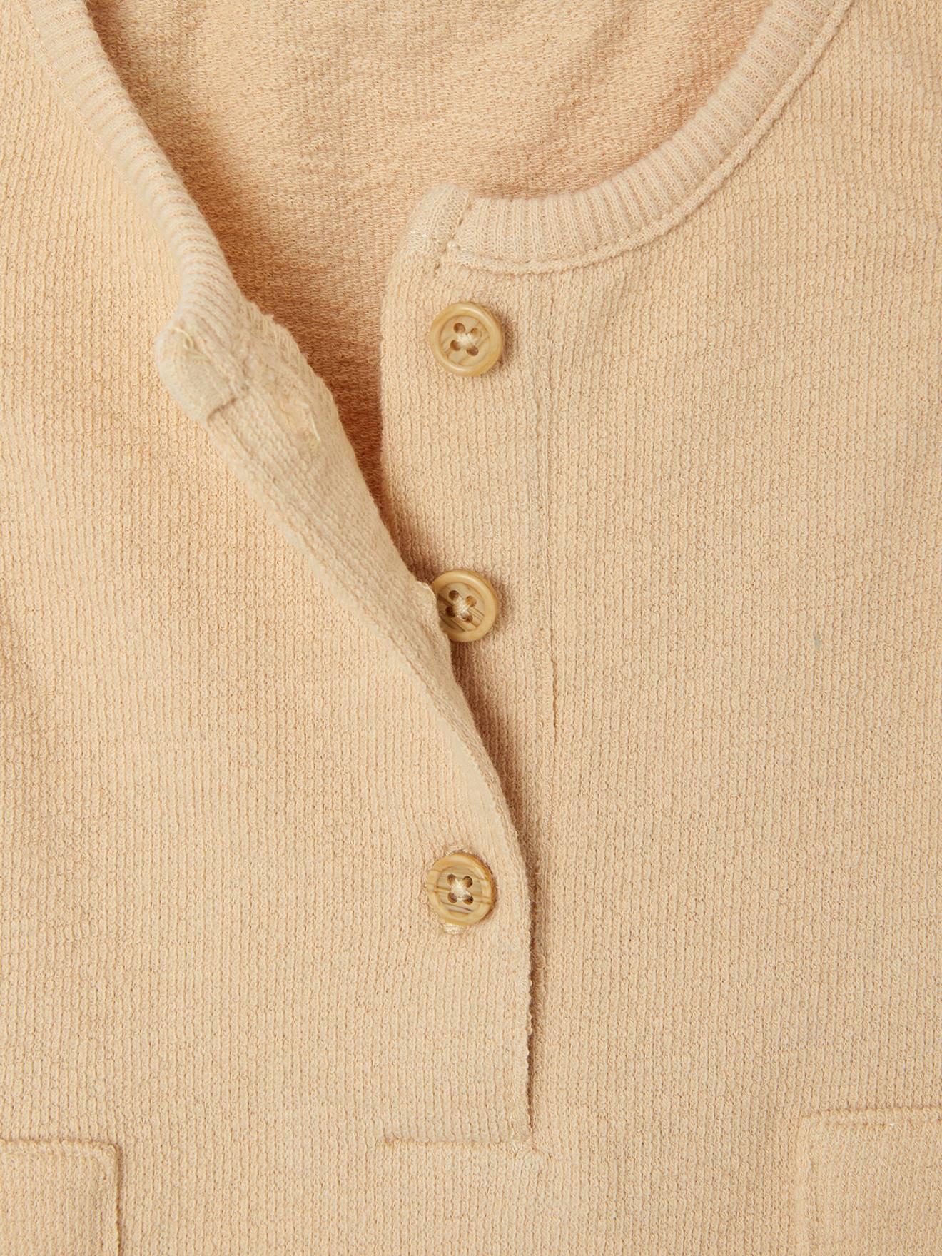 Vertbaudet Baby Kurzoverall Oeko-Tex - beige