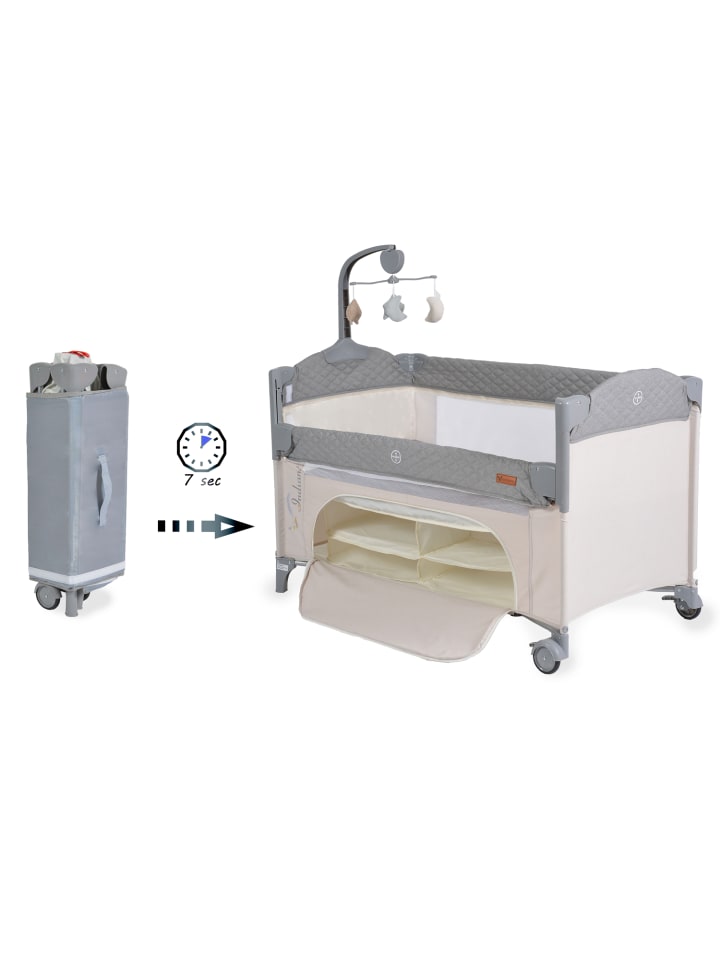 Cangaroo Reisebett Indiana Laufstall in grau günstig kaufen 60x120 cm